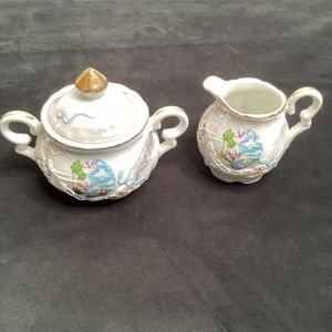 Vintage Dragonware Souvenir Creamer .